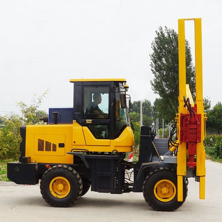 生產(chǎn)920護欄打樁機，高速公路打樁機廠家